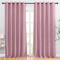 NICETOWN Crystal Pink Blackout Living Room Curtains 110 inches Long, Grommet by NICETOWN
