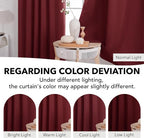 Deconovo Blackout Curtains for Living Room Thermal Insulated Back Tab and Rod - Image 6