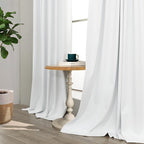 Complete Blackout Curtains White 80 Inches Long Kitchen Curtain Custom Drape - Image 8