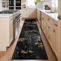 Washable Area Rugs 2'x6' Non-Slip Modern Abstract Soft by RELEANY