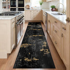 Washable Area Rugs 2'x6' Non-Slip Modern Abstract Soft by RELEANY