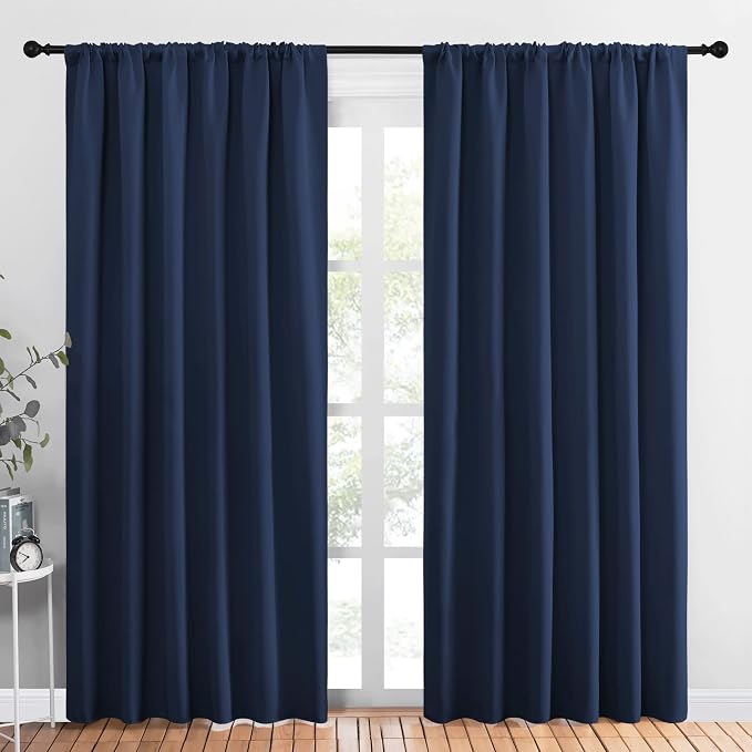 NICETOWN Living Room Curtains, Home Decorations Thermal Insulated Solid Rod by NICETOWN
