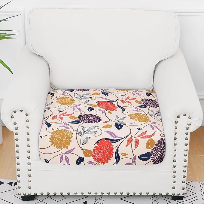 Smiry Printed Couch Cushion Covers, Stretch Soft Couch Covers - Image 5