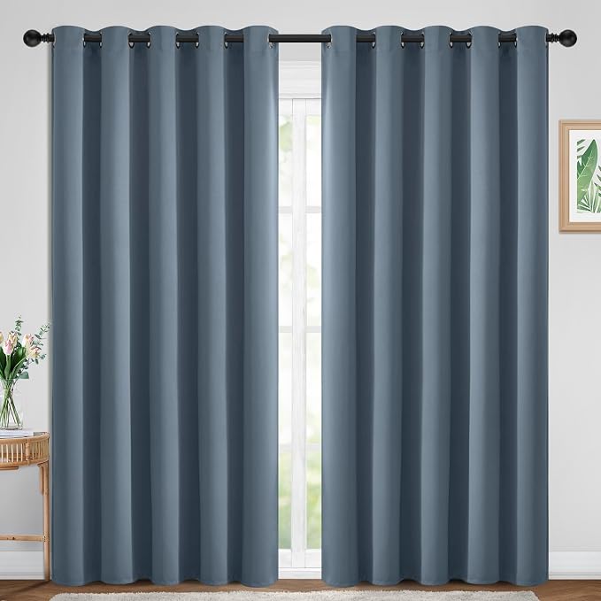 Yakamok Blackout Curtains Room Darkening Thermal Insulated Window Panels by Yakamok