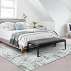 Rugflix 5x7 Washable Area Rugs, Neutral Boho Carpet Living Room Rug Non Slip - Image 2