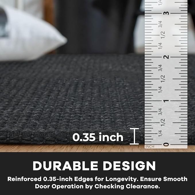 KOZYFLY Washable Area Rug 5x7 ft Rubber Backed Non Slip Rugs - Image 4