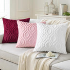 decorUhome Summer Throw Pillow Covers 12x20 Inch Set of 2, Soft Plush Faux Wool - Image 4