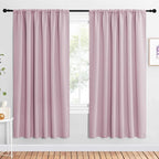NICETOWN 2 Panels Blackout Curtains, Rod Pocket Window Curtains Room Darkning by NICETOWN