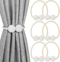 Melaluxe 6 Pack Magnetic Curtain Tiebacks, Decorative Curtain Holdbacks by Melaluxe