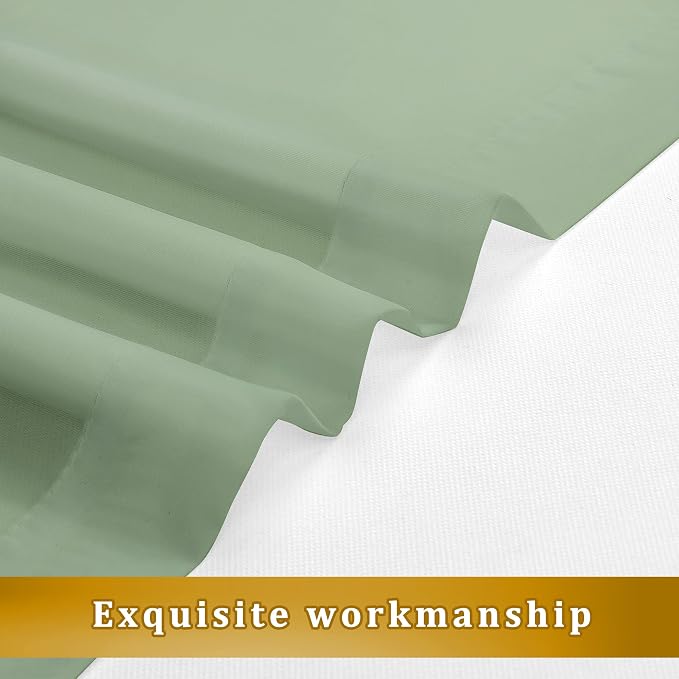 Aiyufeng Long Sheer Curtains for Bedroom, Semi Sheer Privacy Curtains & Drapes - Image 3
