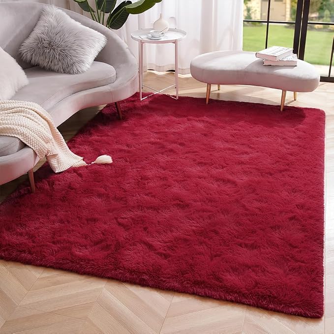 Amearea Shag Fluffy Area Rug for Bedroom Girls Living Room, Extra Soft and - Image 6