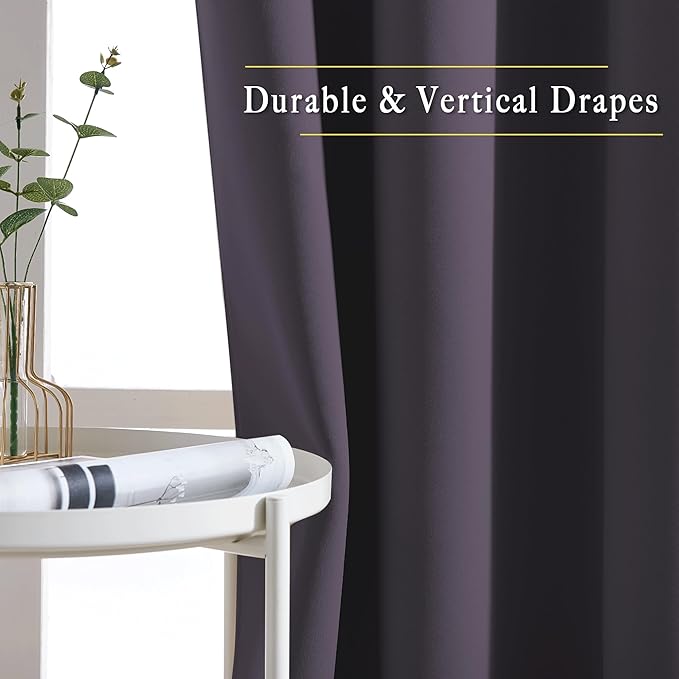 NICETOWN Blackout Window Curtains 72 inches Long, Thermal Insulated Grommet - Image 5