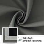 SimpleHome Grey and Greyish White Blackout Curtains - Image 6