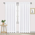 DWCN White Curtains for Living Room Thermal Insulated, 50% Light Blocking by DWCN
