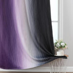 Estelar Textiler Black and Purple Ombre Blackout Curtains 90 Inches Long 2 - Image 6