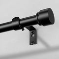 Curtain Rods for Windows 48 to 84 Inch, Decorative Adjustable Heavy Duty Easy by OLV