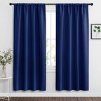 RYB HOME Blackout Curtains for Bedroom Living Room 63 inches Long, Thermal by RYBHOME