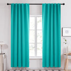 Deconovo Blackout Curtains, Thermal Insulated, W42 x L84 2 Panels, Back Tab by Deconovo