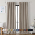 Simplebrand Ava Stone Blackout Curtains by Simplebrand