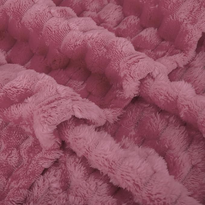 Dusty Pink Throw Blanket 50"×60" inches Gifts - Image 4