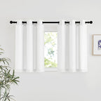 NICETOWN Linen 36 inch Curtains by NICETOWN