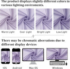 Lecloud Lavender Sheer Curtains 78 Inches Long 2 Panels Set, Light Filtering - Image 8