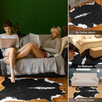 AROGAN Oversized Faux Cow Hides and Skins Rug-5.2 × 6.2 Feet Cow Print Area Rugs - Image 2