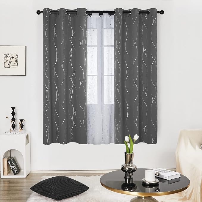 Deconovo Blackout Curtains, Thermal Insulated Soundproof Grommet Drapes - Image 2