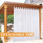 RYB HOME Detachable Outdoor Curtains - Image 3