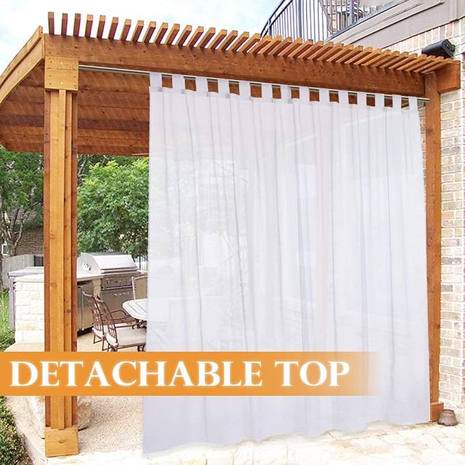 RYB HOME Detachable Outdoor Curtains - Image 3