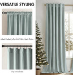 MIULEE Velvet Curtains 108 inches - Image 2