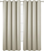 LEMOMO Light Beige Thermal Blackout Curtains/52 x 95 Inch/Set of 2 Panels Room - Image 2