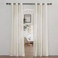 NICETOWN Flax Linen Semi Sheer Curtains by NICETOWN
