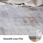 Toneed 2x6 Runner Rug Modern Abstract Hallway Rug Washable Non Slip Rubber Rugs - Image 5