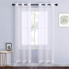 NICETOWN White Sheer Curtains 72 inches Long by NICETOWN