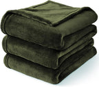 BEDELITE Fleece Blanket Olive Green Throw Blankets - Image 8