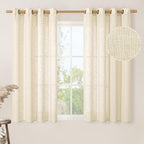 LAMIT 45 Inch Length Linen Curtains by LAMIT