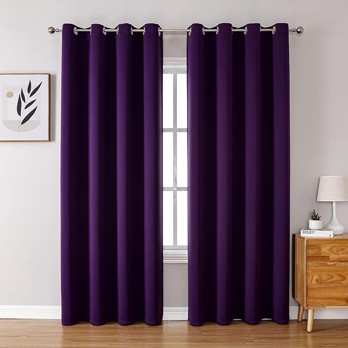 ChrisDowa Blackout Curtains 90 Inches Long 2 Panels Set by ChrisDowa