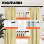 Curtain Rods for Windows 28 to 48 Inch, 2 Pack 5/8 Inch Heavy Duty Decorative - Image 7