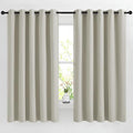 NICETOWN Natural Room Darkening Bedroom Curtain, Window Treatment Thermal by NICETOWN