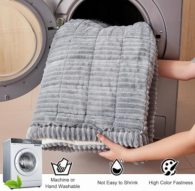Couch Cover for Dogs Washable, Fuzzy Pet Couch Covers for 3 Cushion Sofa Pet - Image 5