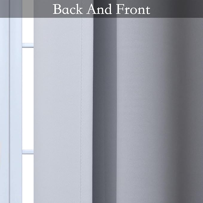 SimpleHome Ombre Room Darkening Curtains 54 inches Length - Image 5