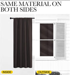 NICETOWN Kitchen Curtains, Short Blackout Curtains & Drapes, Toffee Brown - Image 5
