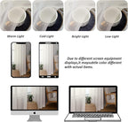Chyhomenyc Extra Long Ivory Sheer Curtains 120 Inches Long 2 Panels, Light - Image 4