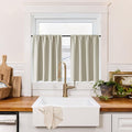 RYB HOME 100% Blackout Basement Curtains 30 inches Long, Heat & UV Blocking by RYBHOME