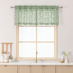 Chyhomenyc Sage Green Sheer Valances by Chyhomenyc