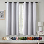 MIULEE Blackout Curtains for Bedroom Living Room 63 Inches Long 2 Panels by MIULEE