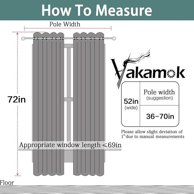 Yakamok Olive Green Blackout Curtains-Room Darkening Green Thermal Insulated - Image 7