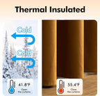 MIULEE Velvet Curtains Golden Brown Elegant Grommet Curtains Thermal Insulated - Image 5