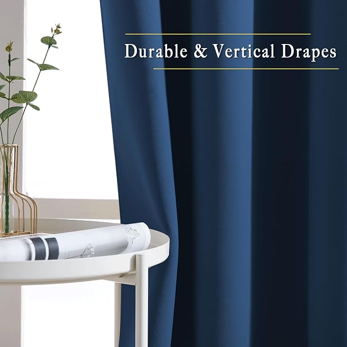 NICETOWN Room Darkening Curtains 84 inch Length 2 Panels, Thermal Insulated - Image 5